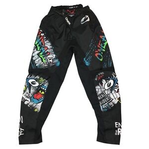 ONeal Element Afterburner Motocross Pants Men Blk Multi Graphic MX Racing NEW 28